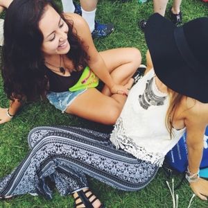 Boho Patterned Flowy Pants (Fest!)